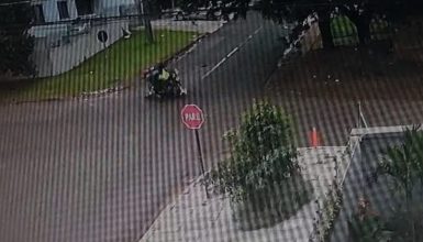 Imagem referente a Câmera registra acidente entre motos no Claudete