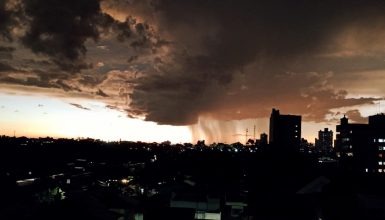 Imagem referente a Sexta-feira de clima abafado e chuvas isoladas em Cascavel