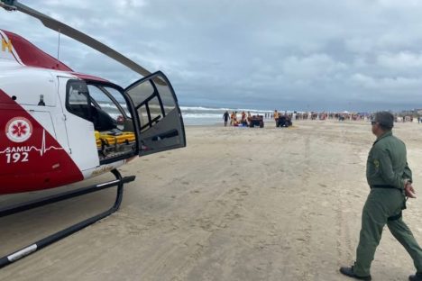 Imagem referente a Pai e filha de Mariluz são vítimas de afogamento em praia de Matinhos