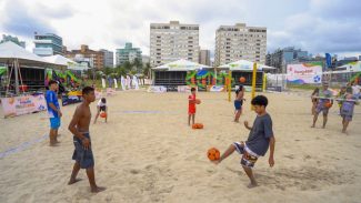 Caiobá sedia uma série de eventos de futevôlei promovidos pelo Estado neste fim de semana