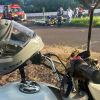 Imagem referente a Motociclista fica ferido em acidente na Marginal da BR-467 em Cascavel