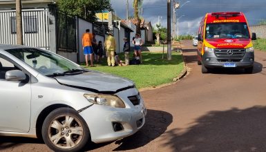 Imagem referente a Colisão entre Ônix e Corolla deixa mulher ferida no Bairro Canadá 