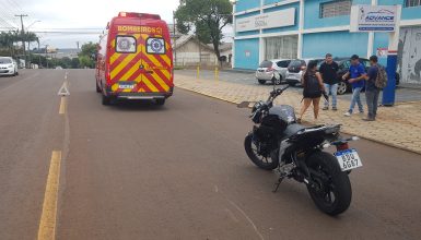 Imagem referente a Yamaha e Peugeot se envolvem em colisão na Rua da Bandeira