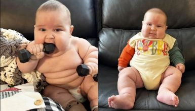 Imagem referente a Bebê “gigante” chama atenção da NFL por pesar 15kg com 5 meses