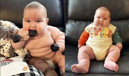 Imagem referente a Bebê “gigante” chama atenção da NFL por pesar 15kg com 5 meses