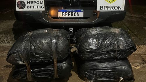 Imagem referente a BPFron e PF apreendem mais de 45 Kg de capulho em Foz