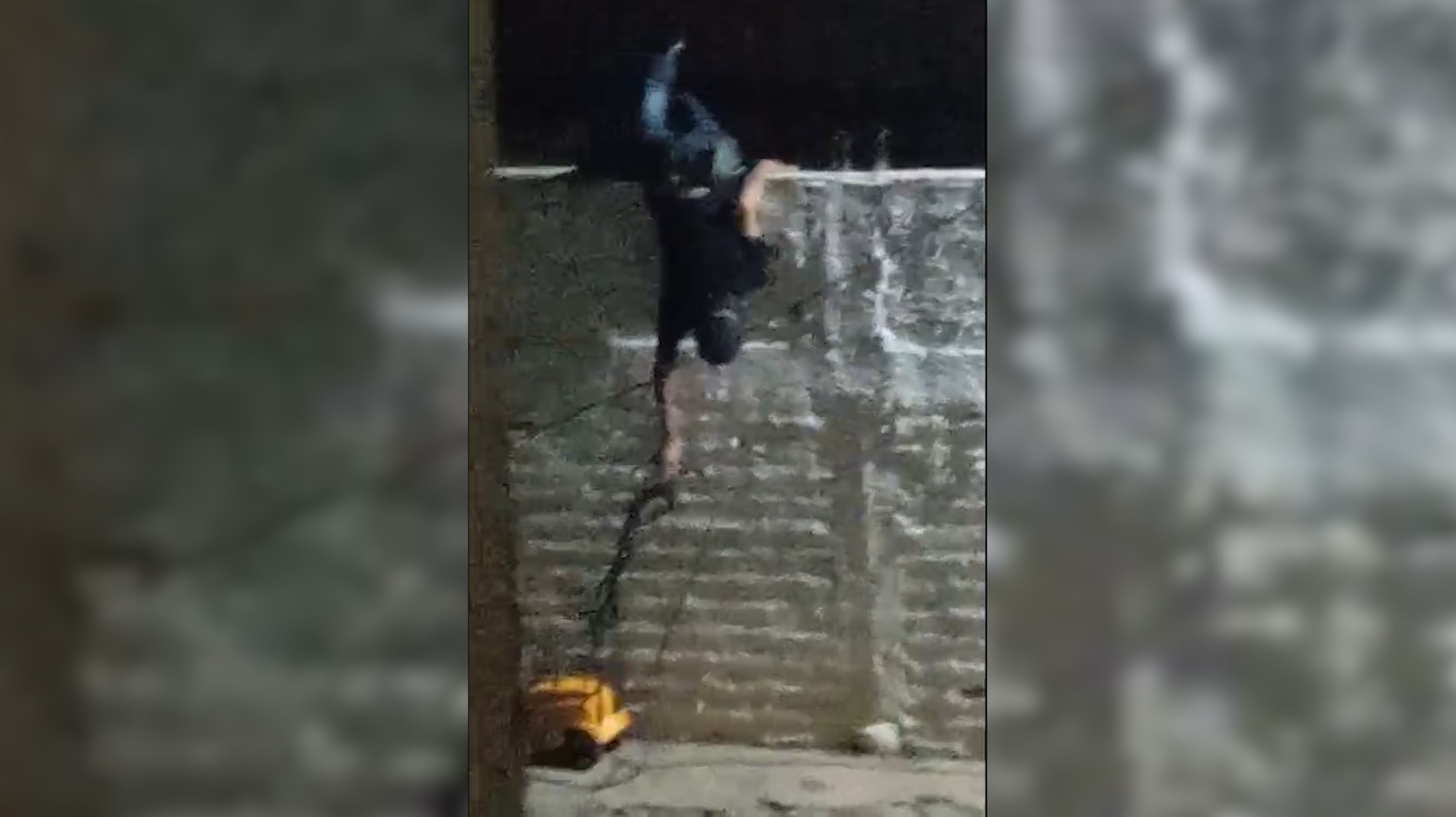 "Homem Aranha cascavelense" é flagrado furtando lavadora de alta pressão no Universitário