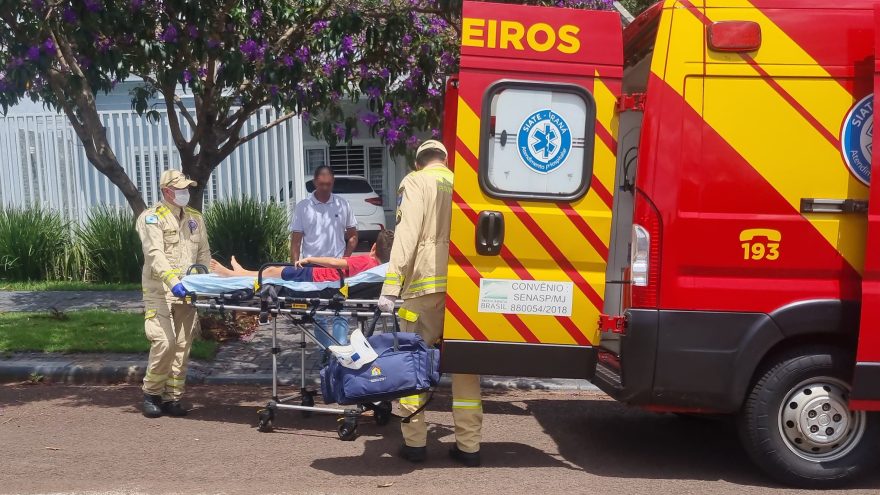 Criança quebra o braço ao cair em residência no Pioneiros Catarinenses