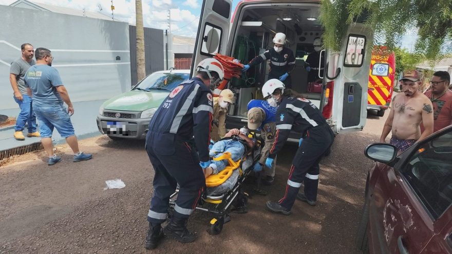 Idoso é atropelado e motorista passa mal após acidente no Cascavel Velho