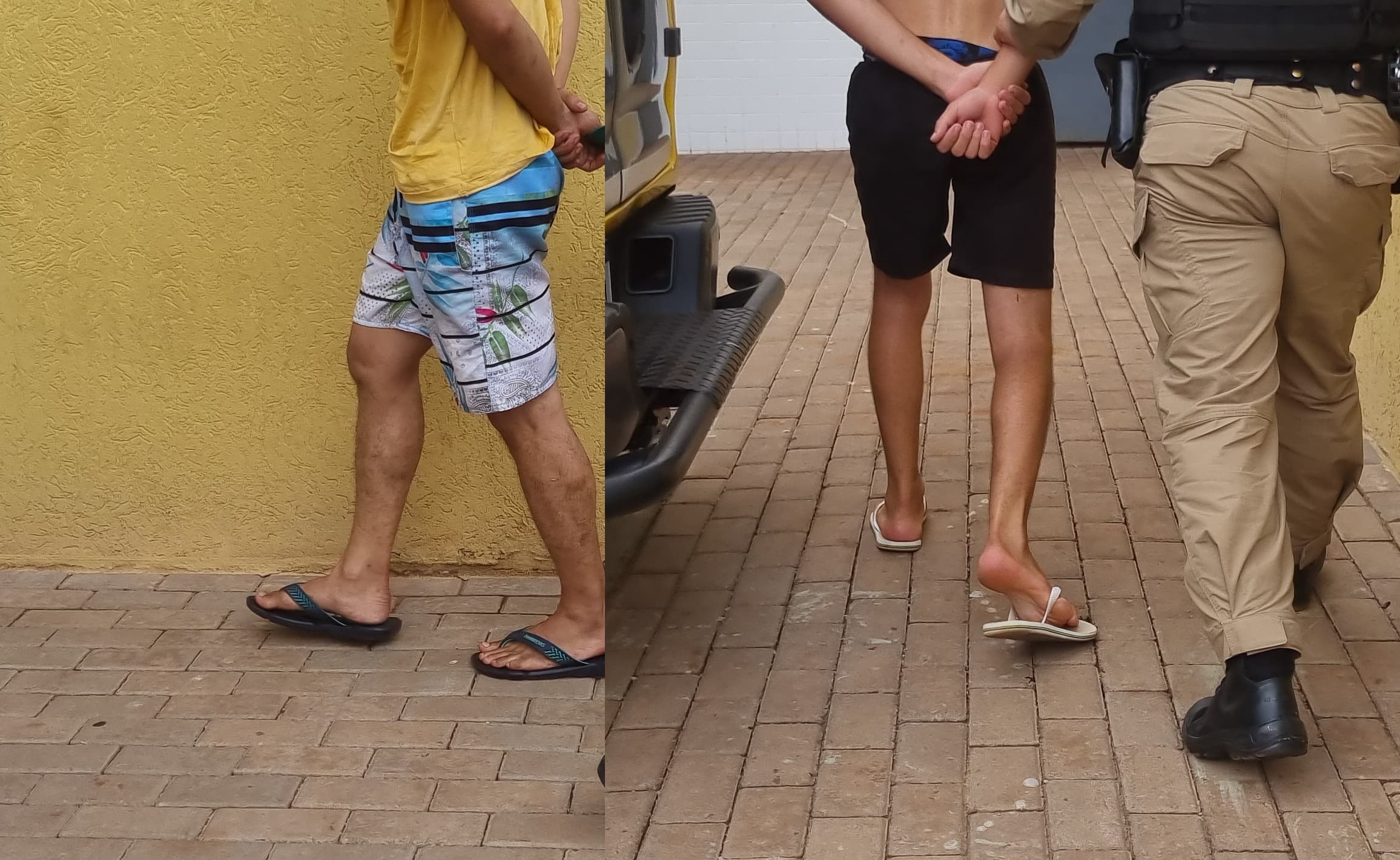 Dois jovens são detidos com drogas no Cascavel Velho Dois jovens são detidos com drogas no Cascavel Velho