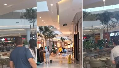 Imagem referente a “As Cataratas do Catuaí”: Shopping sofre com forte temporal em Cascavel