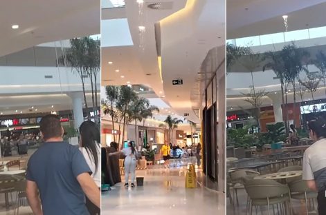 Imagem referente a “As Cataratas do Catuaí”: Shopping sofre com forte temporal em Cascavel