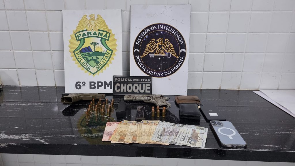 Trio armado com pistolas é preso pela PM após roubo com reféns em residência no bairro Tropical