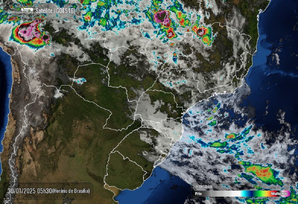 Simepar prevê quinta-feira instável com chance de chuva e máxima de 28°C em Cascavel