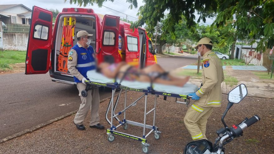 Idosa sofre queda em horta e precisa ser socorrida pelo Siate