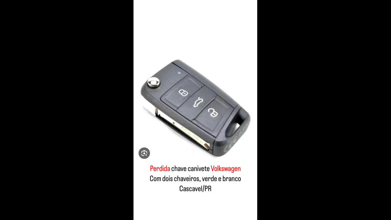 Foi perdido uma chave no bairro Neva