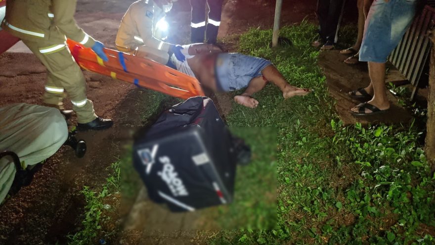 Jovem de 20 anos sofre múltiplos ferimentos em acidente no Bairro Coqueiral