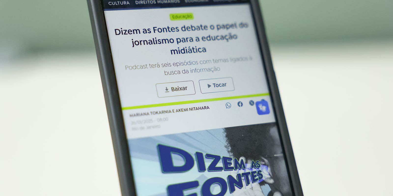 Educação midiática e rotina do jornalismo são temas de podcast Educação midiática e rotina do jornalismo são temas de podcast