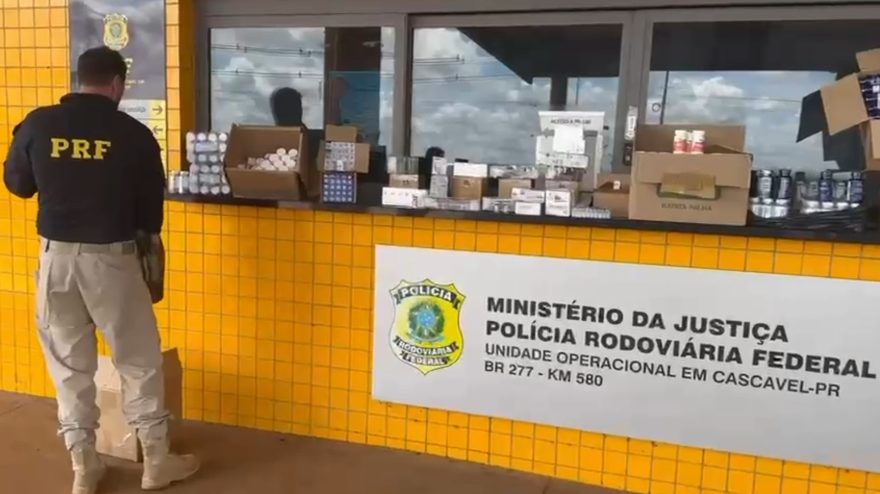 PRF apreende grande carga de anabolizantes em Cascavel
