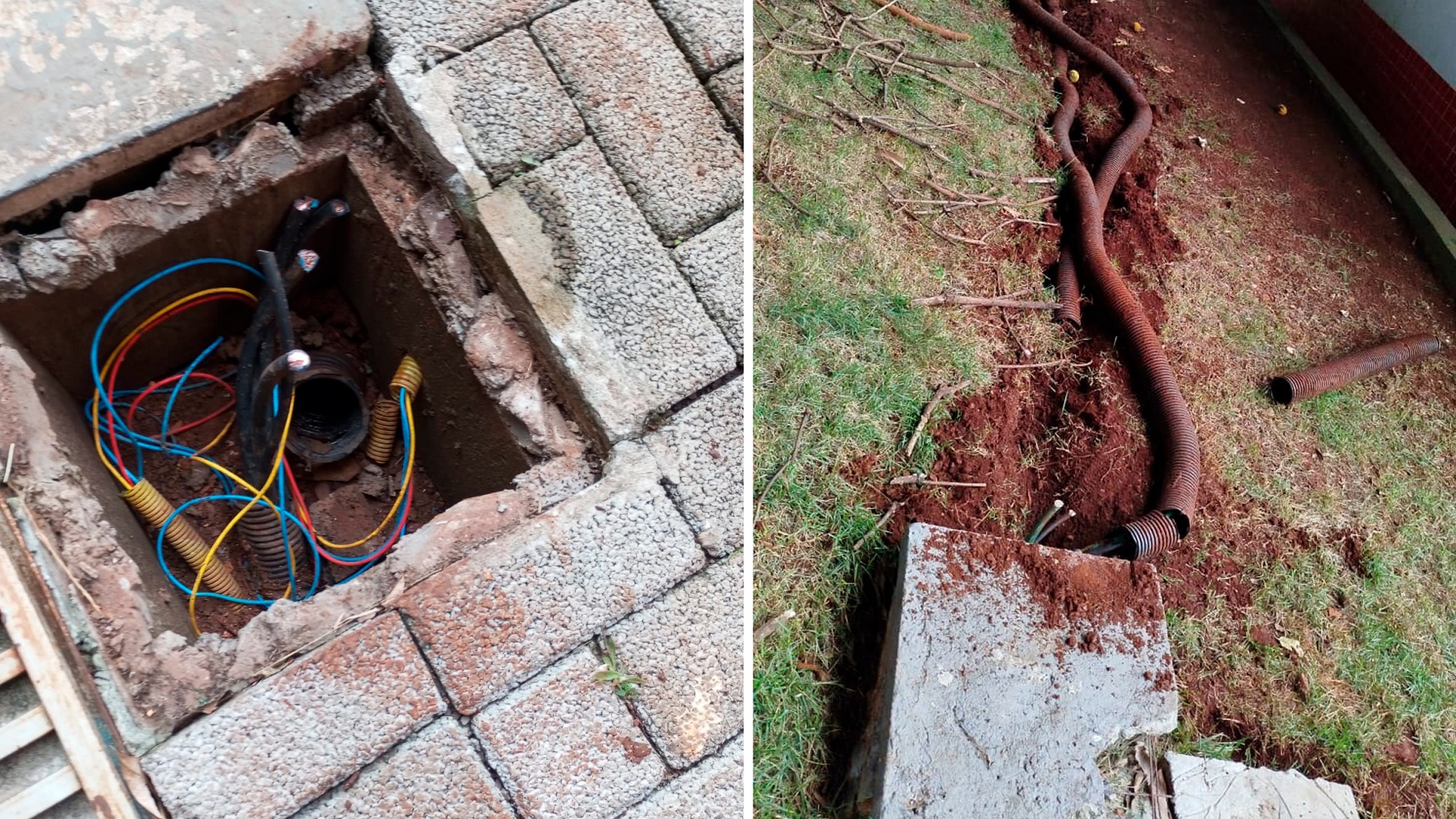 Escola Municipal é alvo de ladrões de fios no bairro Santa Cruz