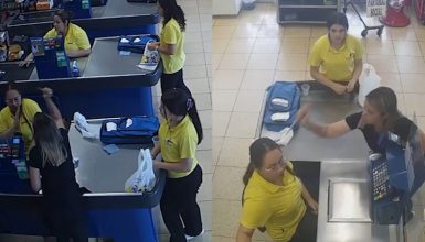 Crime premeditado: Mulher ataca caixa de supermercado com facadas Imagem referente a Crime premeditado: Mulher ataca caixa de supermercado com facadas