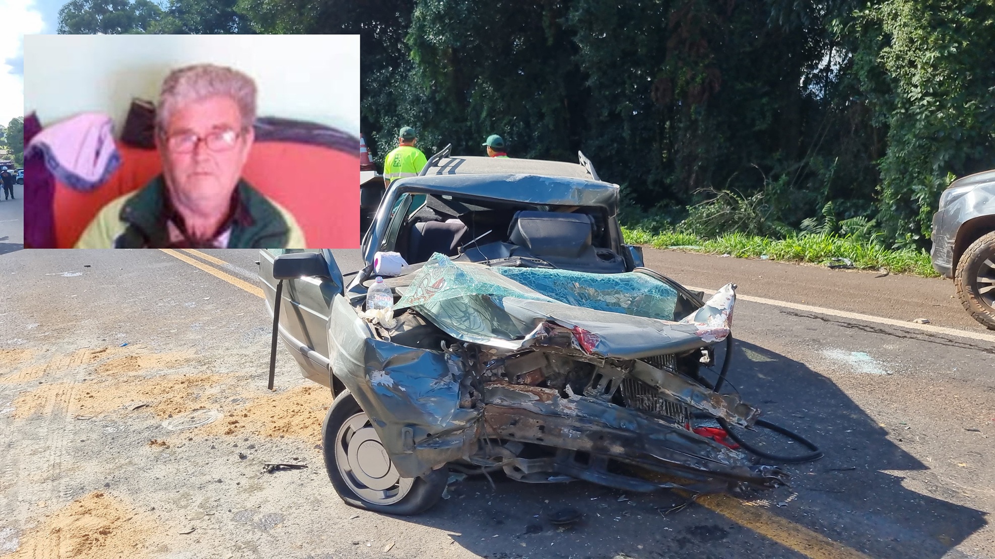 Idoso que morreu em grave acidente na BR-277 é identificado Idoso que morreu em grave acidente na BR-277 é identificado