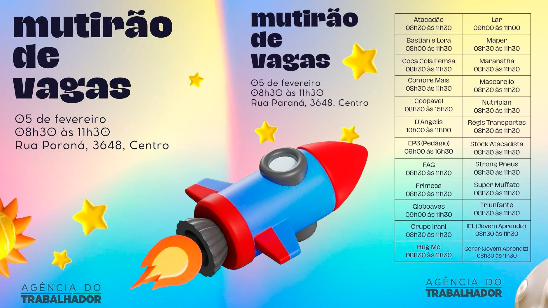 Mutirão de vagas na Agência do Trabalhador: A oportunidade que vai alavancar o seu futuro chegou