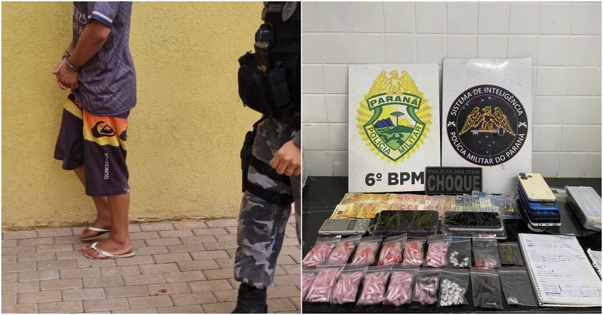 Choque apreende drogas com suspeitos na Rua Sabiá 