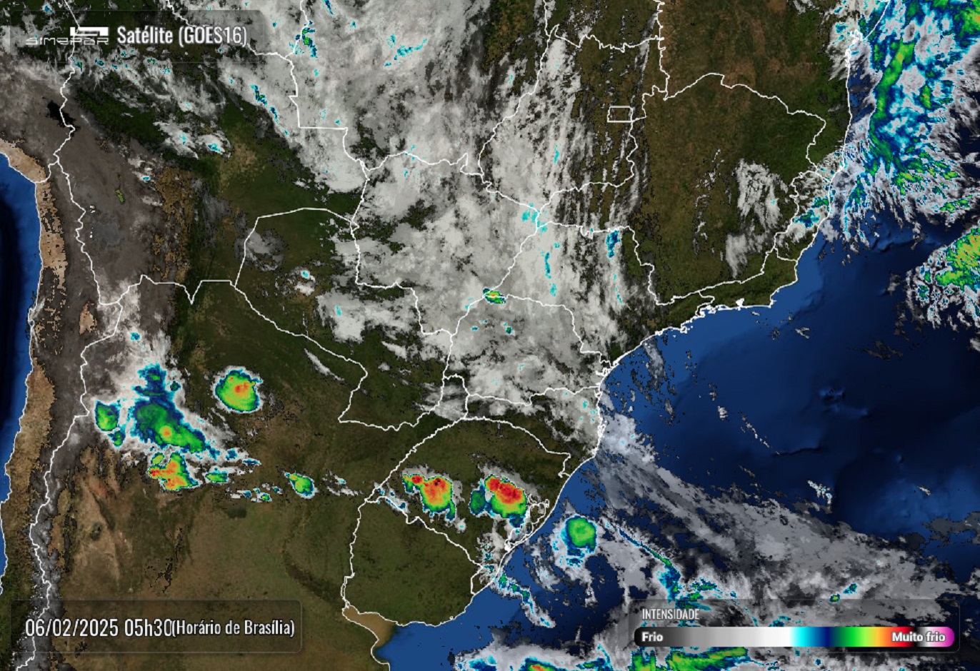 Previsão de mais chuva para Cascavel nesta quinta-feira; máxima será 25°C