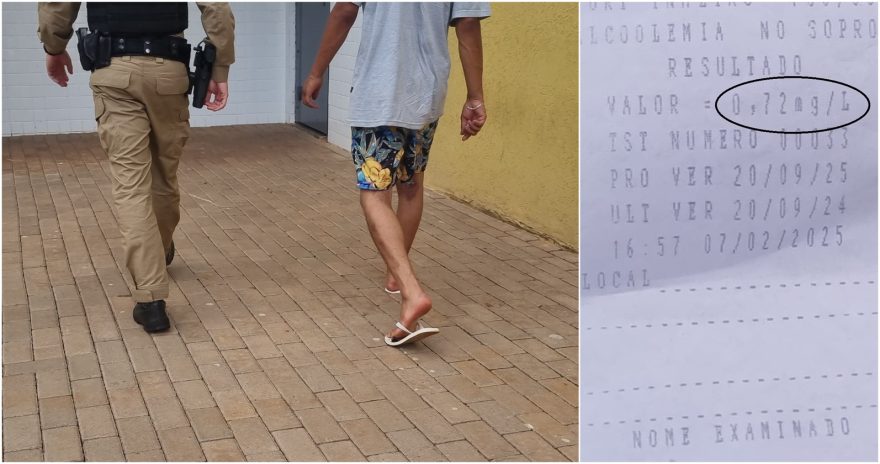 Sextou! Homem é detido por embriaguez ao volante no Universitário