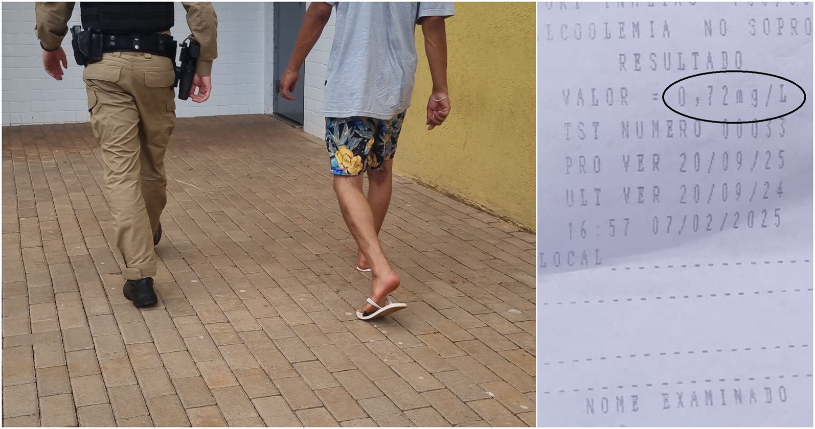 Sextou! Homem é detido por embriaguez ao volante no Universitário