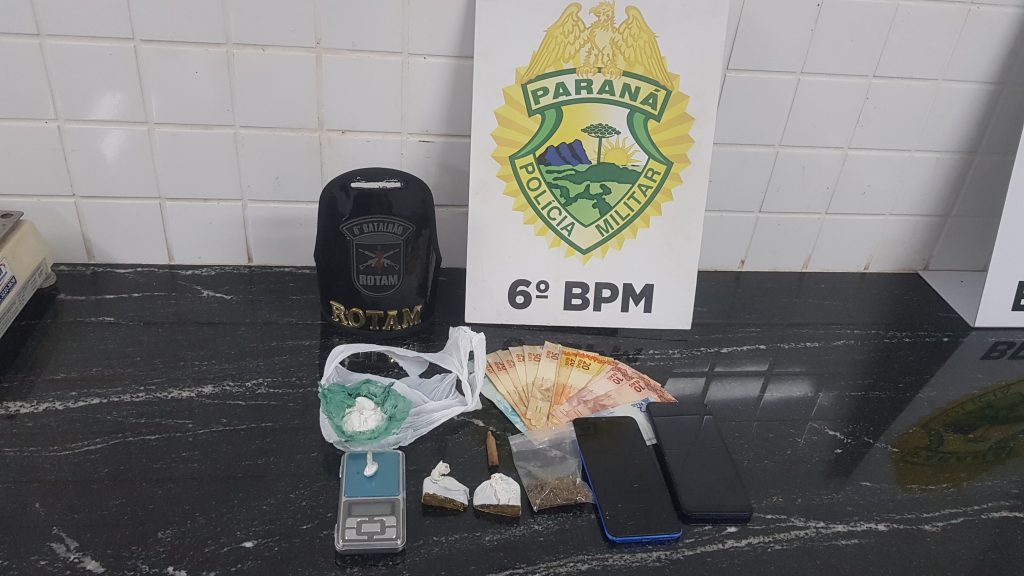 Dupla é detida com cocaína e maconha em Boa Vista da Aparecida