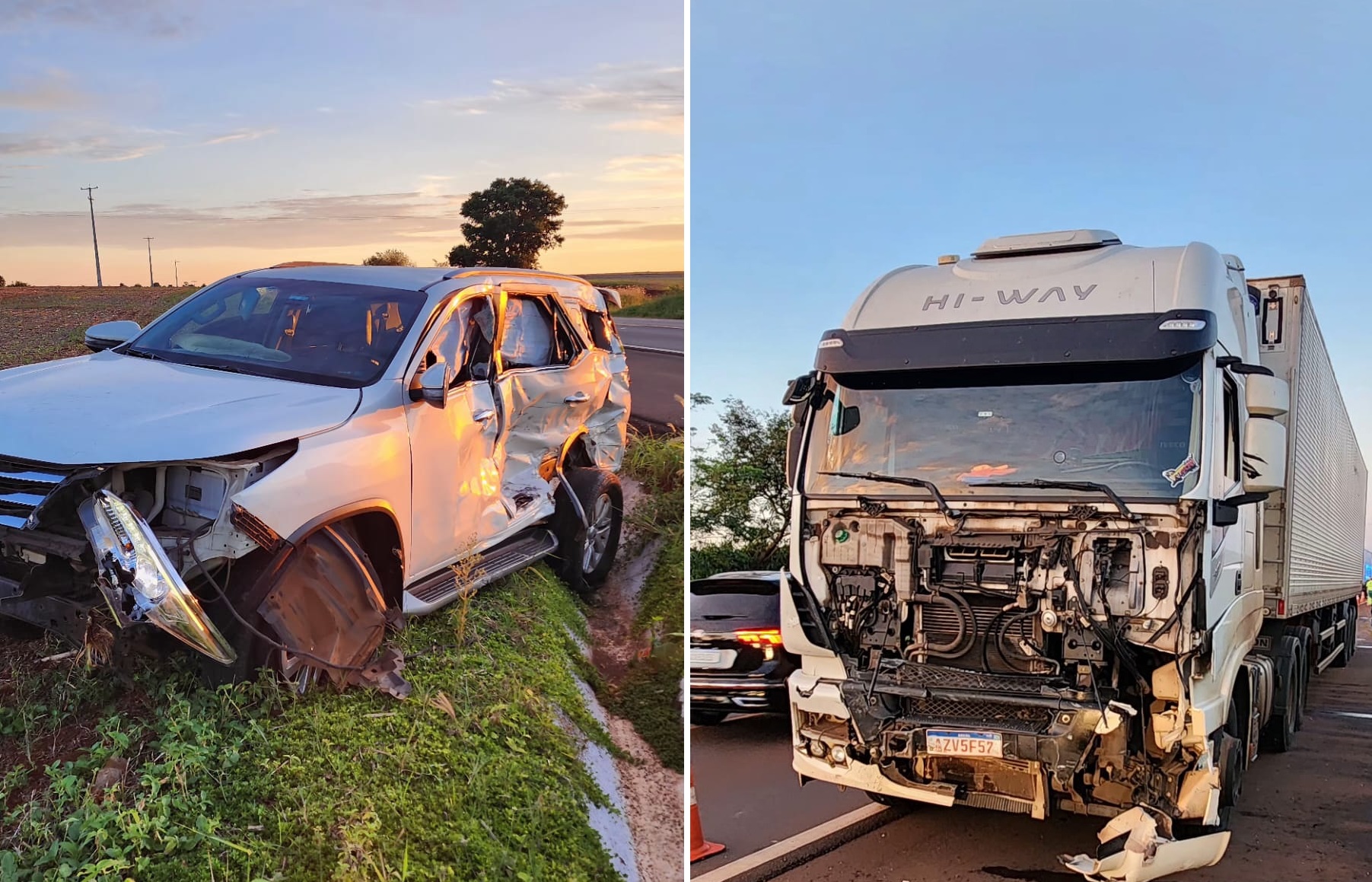 Acidente com morte na BR-369: SW4 era roubada e ocupantes estavam armados