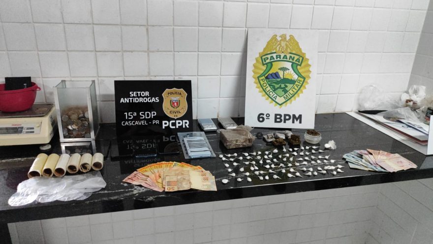 Forças de segurança prendem suspeito e apreendem drogas em operação no bairro Veneza