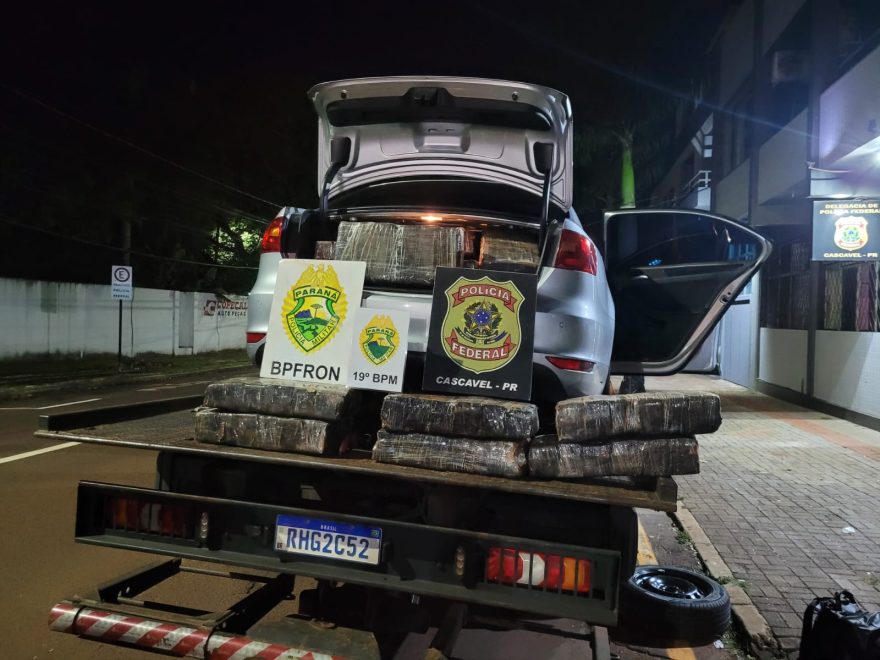 Quase 400kg de maconha são apreendidos após perseguição policial em Toledo