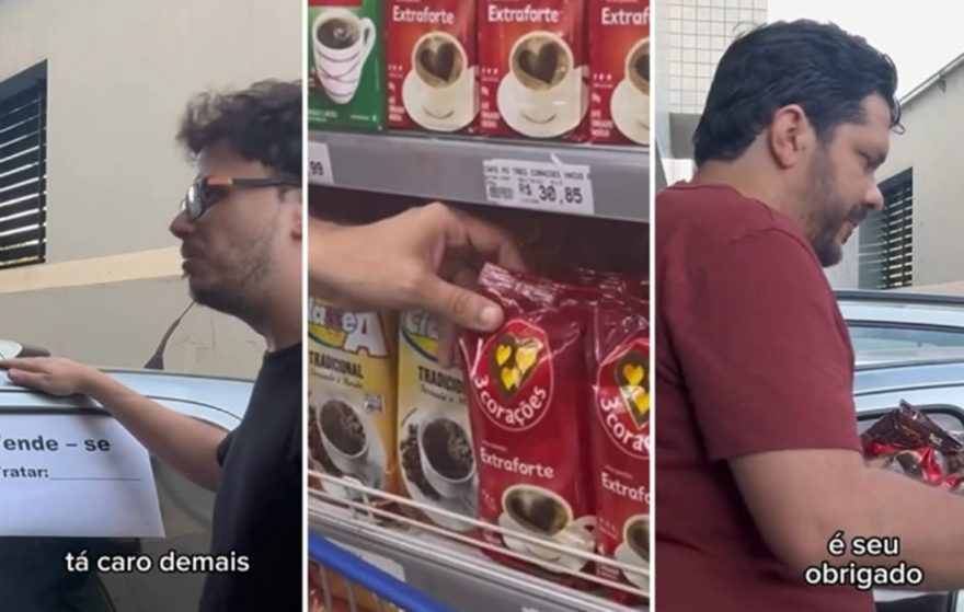 Seca provoca alta no preço do café e humorista “negocia” carro por pacotes do produto