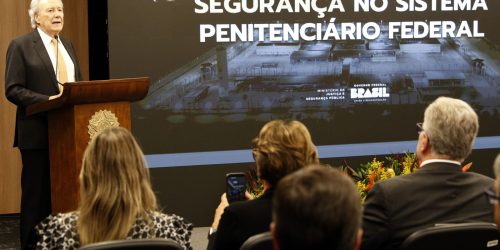 Ministro faz balanço sobre investimento em prisões de segurança máxima Imagem referente a Ministro faz balanço sobre investimento em prisões de segurança máxima