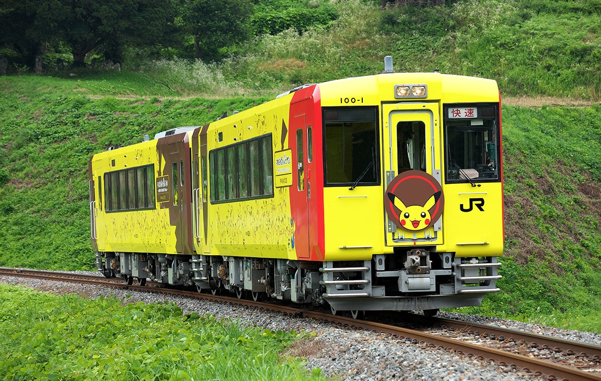 Trem temático do Pikachu encanta fãs de Pokémon no Japão Trem temático do Pikachu encanta fãs de Pokémon no Japão