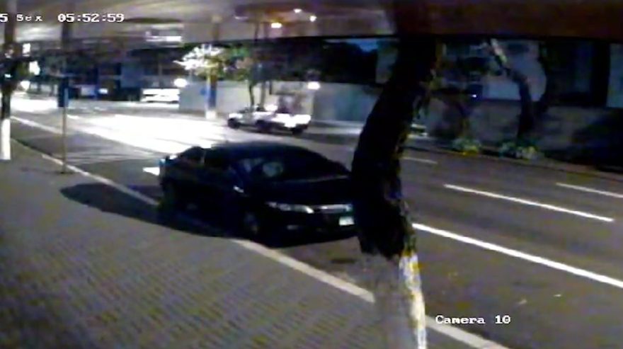 Motorista é flagrado por câmera dirigindo na contramão em Cascavel