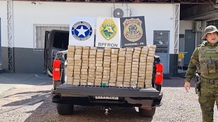 Grande carga de crack é apreendida em Vera Cruz do Oeste durante ação conjunta