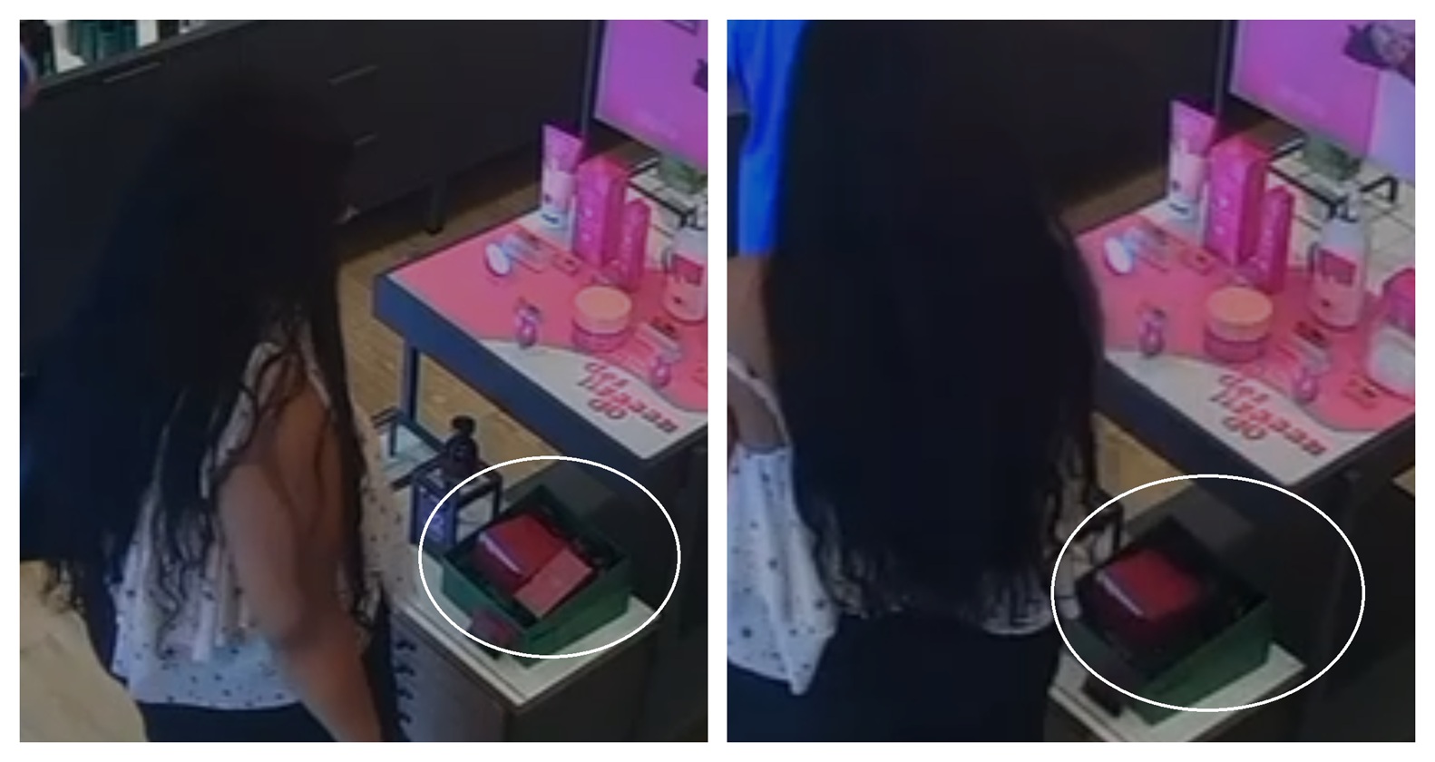 Câmera registra furto de perfume em loja de cosméticos no Centro Câmera registra furto de perfume em loja de cosméticos no Centro