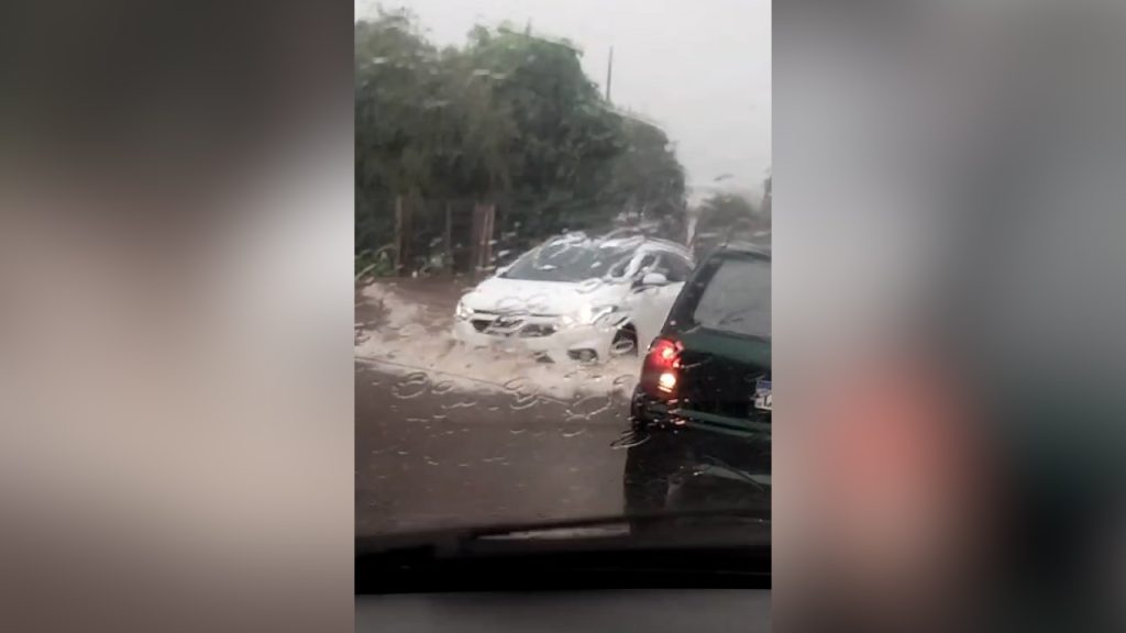 Internauta registra rua alagada no Jardim União em Cascavel