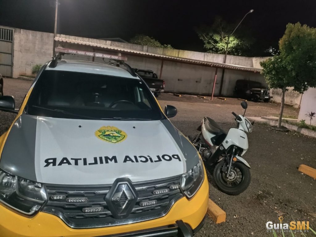 Polícia Militar de São Miguel do Iguaçu recupera motocicleta roubada e celular furtado