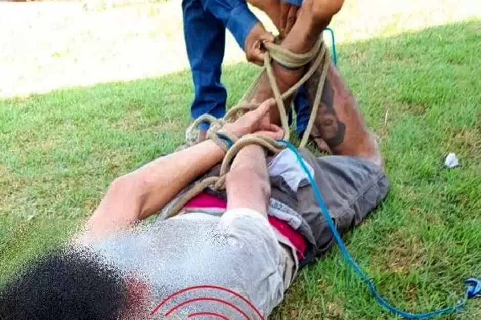 Ladrão de materiais de construção é capturado após perseguição Ladrão de materiais de construção é capturado após perseguição