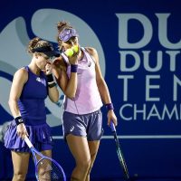 Imagem referente a Duplas de Bia Haddad e de Luisa Stefani vão às quartas de WTA de Dubai