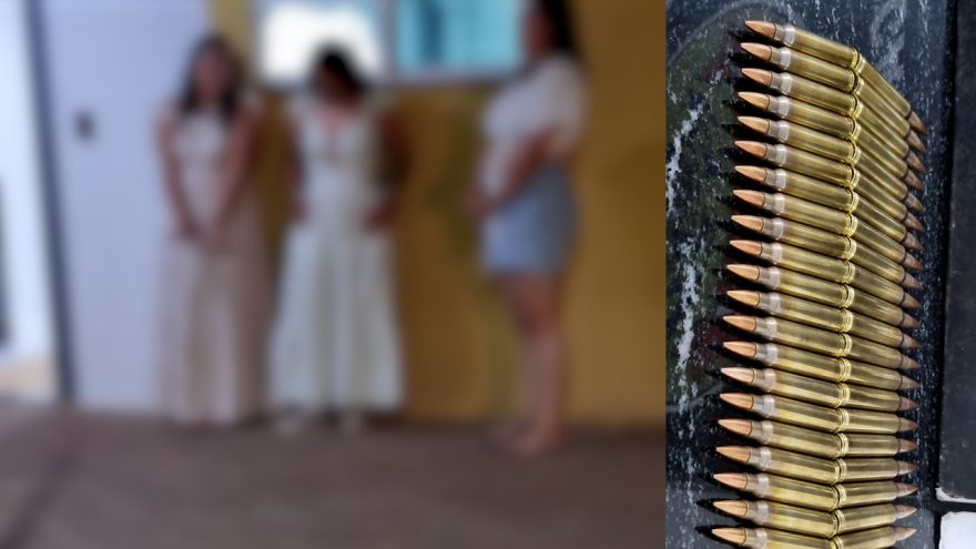 Três mulheres são presas com munições de fuzil 556 na BR-277