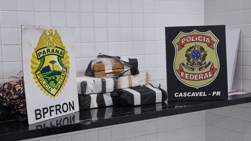 Jovem de 18 anos é preso em flagrante levando 20kg de maconha em ônibus de linha em Cascavel