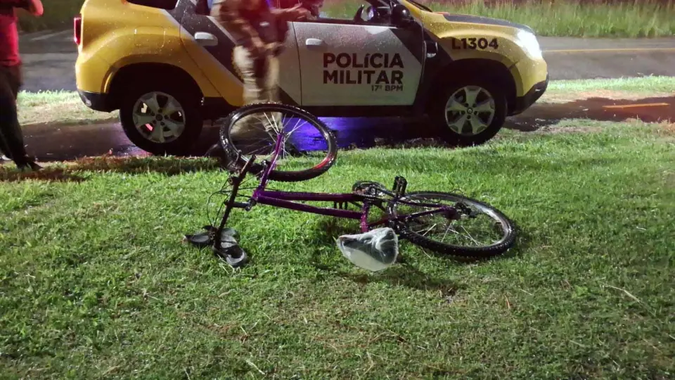 Ciclista de 25 anos sofre trauma grave em acidente com moto no bairro Boneca do Iguaçu