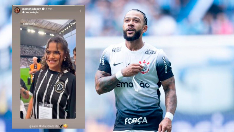 Maisa e Memphis Depay viram alvo de rumores de romance Imagem referente a Maisa e Memphis Depay viram alvo de rumores de romance