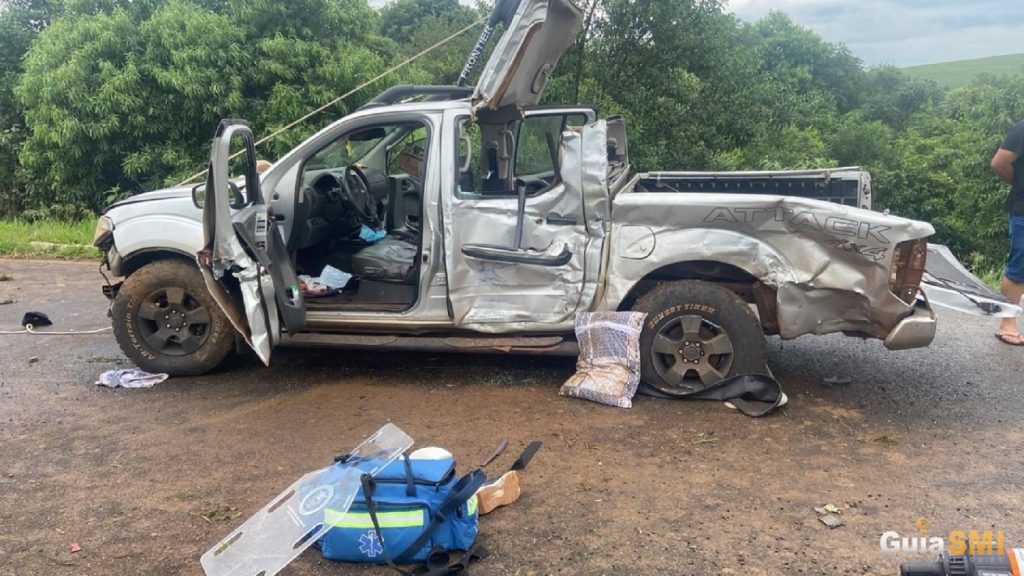 Moradores de São Miguel do Iguaçu ficam feridos em grave acidente na BR-280
